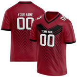 Custom Team Design Red & Black Colors Design Sports Football Jersey FT00AC020901