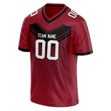 Custom Team Design Red & Black Colors Design Sports Football Jersey FT00AC020901