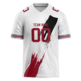 Custom Team Design White & Red Colors Design Sports Football Jersey FT00AC030209