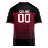 Custom Team Design Black & Maroon Colors Design Sports Football Jersey FT00AC060108