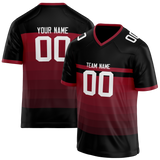 Custom Team Design Black & Maroon Colors Design Sports Football Jersey FT00AC060108