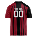 Custom Team Design Maroon & Black Colors Design Sports Football Jersey FT00AC070801