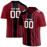 Custom Team Design Maroon & Black Colors Design Sports Football Jersey FT00AC070801