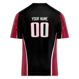 Custom Team Design Black & Red Colors Design Sports Football Jersey FT00AF010109