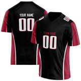 Custom Team Design Black & Red Colors Design Sports Football Jersey