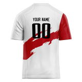 Custom Team Design White & Red Colors Design Sports Football Jersey FT00AF030209