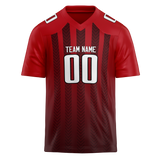 Custom Team Design Red & Maroon Colors Design Sports Football Jersey FT00AF040908