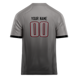 Custom Team Design Gray & Red Colors Design Sports Football Jersey FT00AF050309