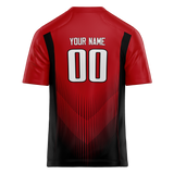 Custom Team Design Red & Black Colors Design Sports Football Jersey FT00AF080901