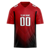 Custom Team Design Red & Black Colors Design Sports Football Jersey FT00AF080901