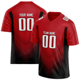 Custom Team Design Red & Black Colors Design Sports Football Jersey