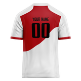 Custom Team Design White & Red Colors Design Sports Football Jersey FT00AF090209