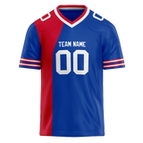 Custom Team Design Blue & Red Colors Design Sports Football Jersey FT00BB012009