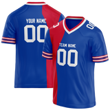 Custom Team Design Blue & Red Colors Design Sports Football Jersey FT00BB012009