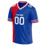 Custom Team Design Blue & Red Colors Design Sports Football Jersey FT00BB012009