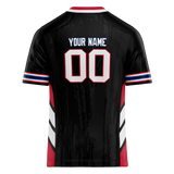 Custom Team Design Black & White Colors Design Sports Football Jersey FT00BB040102