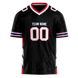 Custom Team Design Black & White Colors Design Sports Football Jersey FT00BB040102