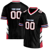 Custom Team Design Black & White Colors Design Sports Football Jersey