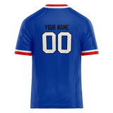 Custom Team Design Blue & Red Colors Design Sports Football Jersey FT00BB062009