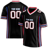 Custom Team Design Black & Red Colors Design Sports Football Jersey