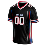 Custom Team Design Black & Red Colors Design Sports Football Jersey FT00BB090109