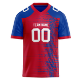 Custom Team Design Red & Blue Colors Design Sports Football Jersey FT00BB100920