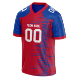 Custom Team Design Red & Blue Colors Design Sports Football Jersey FT00BB100920