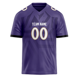 Custom Team Design Purple & Gray Colors Design Sports Football Jersey FT00BR022303