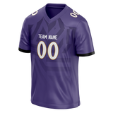 Custom Team Design Purple & Gray Colors Design Sports Football Jersey FT00BR022303