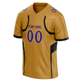 Custom Team Design Gold & Black Colors Design Sports Football Jersey FT00BR051301