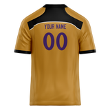 Custom Team Design Gold & Black Colors Design Sports Football Jersey FT00BR071301