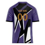 Custom Team Design Light Purple & Black Colors Design Sports Football Jersey FT00BR102401