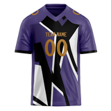 Custom Team Design Light Purple & Black Colors Design Sports Football Jersey FT00BR102401