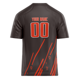 Custom Team Design Camo & Orange Colors Design Sports Football Jersey FT00CB010610