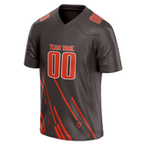 Custom Team Design Camo & Orange Colors Design Sports Football Jersey FT00CB010610