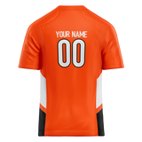 Custom Team Design Orange & White Colors Design Sports Football Jersey FT00CB021002