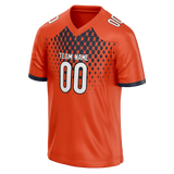 Custom Team Design Orange & Navy Blue Colors Design Sports Football Jersey FT00CB031018