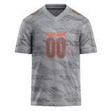 Custom Team Design Silver & Gray Colors Design Sports Football Jersey FT00CB040403