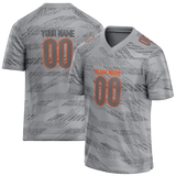 Custom Team Design Silver & Gray Colors Design Sports Football Jersey FT00CB040403