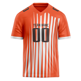 Custom Team Design Orange & White Colors Design Sports Football Jersey FT00CB041002