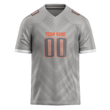 Custom Team Design Silver & Gray Colors Design Sports Football Jersey FT00CB050403