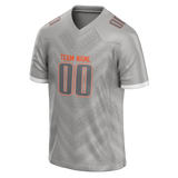 Custom Team Design Silver & Gray Colors Design Sports Football Jersey FT00CB050403