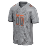 Custom Team Design Silver & Gray Colors Design Sports Football Jersey FT00CB060403