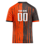 Custom Team Design Brown & Orange Colors Design Sports Football Jersey FT00CB060710