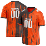 Custom Team Design Brown & Orange Colors Design Sports Football Jersey