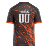Custom Team Design Brown & Orange Colors Design Sports Football Jersey FT00CB070710