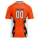 Custom Team Design Orange & White Colors Design Sports Football Jersey FT00CB071002
