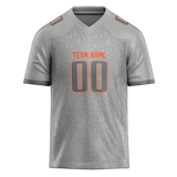 Custom Team Design Silver & Gray Colors Design Sports Football Jersey FT00CB090403