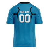 Custom Team Design Blue & Black Colors Design Sports Football Jersey FT00CP012001