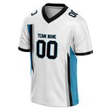 Custom Team Design White & Blue Colors Design Sports Football Jersey FT00CP040220